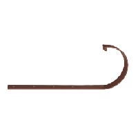 Кронштейн желоба металлический Docke Lux шоколад